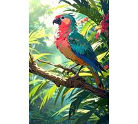 Puzzle 500 Pezzi Alberi Pappagalli Giochi educativo e Giocattoli Sfida Puzzle Impossible Jigsaw Puzzle Classici per Adulti 52 x 38 cm 500 Pezzi Puzzle Adulti