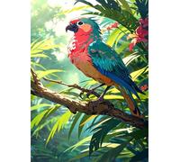 Puzzle 500 Pezzi Albero Pappagalli Giochi educativo e Giocattoli Sfida Puzzle Impossible Jigsaw Puzzle Classici per Adulti 52 x 38 cm 500 Pezzi Puzzle Adulti