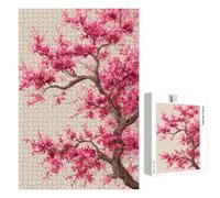 Puzzle 500 Pezzi - Albero & Rosa - Puzzle in Legno Durevole con Lettere sul Retro - 52 x 38 cm - Hobby Creativo Senza Polvere - Articolo per Collezionisti e 14 Anni in Su P3#1087