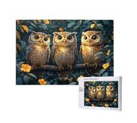 Puzzle 500 Pezzi Animale Puzzle Gufo Grandi Dimensioni per Adulti Con Scatola di Imballaggio e Immagini di Riferimento, Giochi Rilassamento e Intelligence, Come Regalo per Amici e Amanti M-701