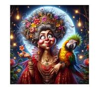 Puzzle 500 Pezzi Aristocratica Signora Pappagallo, Impossible puzzle Per Adulti 500 pezzi, DIY Puzzles Colorato 45x45cm, Rompicapo adulti E Ragazzi, Gioco Giocattolo per la Famiglia