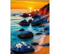 Puzzle 500 Pezzi Barriera Corallina Tramonto, Intrattenimento Creativo, Puzzles Classico, Puzzle Impossible, Idea Regalo Uomo e Donna Puzzles for Adults 500 Pezzi