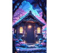 Puzzle 500 Pezzi Capanna Nella Giungla, Intrattenimento Creativo, Puzzle Classico per Adulti Gioco Educativo Regalo per Uomini Donne e Anziani 52 x 38 cm