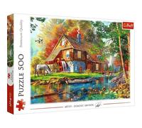 Trefl - Puzzle Dominic Davison: Cottage vicino al fiume - 500 Pezzi
