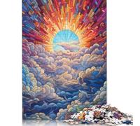 Puzzle 500 pezzi Cielo Nuvole Colorate Puzzle Ragazzi e Ragazze Difficoltà Puzzle Puzzle in Legno Giocattolo Educativo Giochi 500 pezzi (52x38cm)