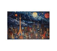 Puzzle 500 Pezzi Città del Cielo Stellato Puzzle Adulti 52 x 38 cm Giochi Rilassamento e Intelligence 500 Pezzi Puzzles per Uomini e Donne Regalo Creativo per il Relax