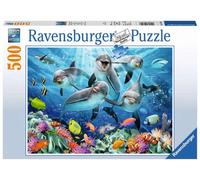 Ravensburger Puzzle - Delfini nella Barriera Corallina, 500 Pezzi - 1 pz.