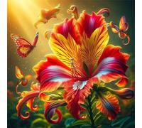 Puzzle 500 Pezzi Fiore dell'alba, Impossible puzzle Per Adulti 500 pezzi, DIY Puzzles Colorato 45x45cm, Rompicapo adulti E Ragazzi, Gioco Giocattolo per la Famiglia