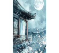 Puzzle 500 Pezzi Fiore Luna, Puzzle Impossibili Gioco Educativo Sviluppa Pazienza e Destrezza, Lettere sul Retro Facile Montaggio, Regalo per Uomini Donne e Anziani 52 x 38 cm