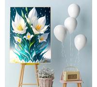 Puzzle 500 pezzi, Fiori Bianchi Puzzle Classici per Adulti, Giocattoli di Gioco Impegnativi, puzzle Impossibile, Puzzles per Gioco Familiare, Regalo per Amore e Amico 52 x 38 cm