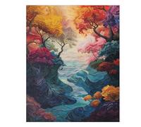 Puzzle 500 Pezzi Fiume Degli Alberi Puzzle Adulti 52 x 38 cm Giochi Rilassamento e Intelligence 500 Pezzi Puzzles per Uomini e Donne Regalo Creativo per il Relax