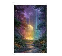 Puzzle 500 Pezzi Foresta Puzzle Sogno Adulti Arte Grandi Dimensioni Jigsaw di Legno con una Scatola, Impossibili Jigsaw Gioco Familiare for Adulti Principiante, Home Decor Regalo Donna 52x38cm D-1009