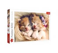 Puzzle 500 pezzi gattini addormentati Trefl