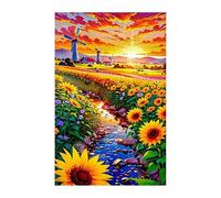 Puzzle 500 Pezzi, Girasoli All'Alba Puzzles, Gioco Educativo Sviluppare Osservazione e Logica, Puzzle 500 Pezzi per Adulti
