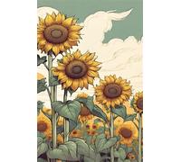 Puzzle 500 Pezzi, Girasoli Puzzles 52x38 cm, Gioco Educativo Stimolante Rilassamento 500 Pezzi Puzzle per Adulti