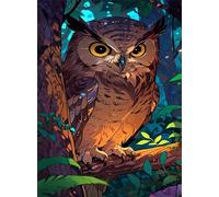 Puzzle 500 Pezzi Gufo Degli Alberi Puzzle Adulti 52 x 38 cm Giochi Rilassamento e Intelligence 500 Pezzi Puzzles per Uomini e Donne Regalo Creativo per il Relax