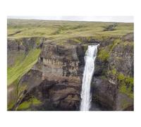 Puzzle 500 Pezzi Idea Regalo uomo e uonna -Cascata,rocce,scogliera,erba,pietre 52x38cm