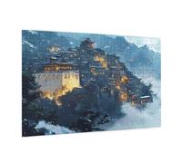 Puzzle 500 Pezzi Inverno Puzzle Adulti Soffitta Pattern Design con Confezione Regalo, Fai Da Te Puzzles di Legno Giochi Casual Gioco di Abilità per Tutta la Famiglia, Home Room Decor 52 x 38 cm -1250Y