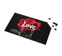Puzzle 500 pezzi Love In Bloom: A Red Rose'S Melting Heart Picture Puzzle Puzzle 500 pezzi (300PCS)