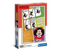 Clementoni - 35105 - Puzzle Mafalda - puzzle adulti 500 pezzi, puzzle fumetti - Made in Italy, puzzle Clementoni, fumetti Mafalda, comic strip Mafalda Quino