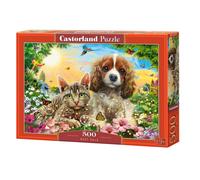 puzzle 500 pezzi migliori amici - gatto e cane