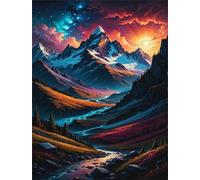 Puzzle 500 Pezzi Montagne Dell'Alba Giochi educativo e Giocattoli Sfida Puzzle Impossible Jigsaw Puzzle Classici per Adulti 52 x 38 cm 500 Pezzi Puzzle Adulti