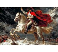 Puzzle 500 Pezzi Napoleone Puzzle 500 Pezzi Legno per Adulti Montagna Innevata, Splendidamente Confezionato in Una Scatola di Cartone, Borsa Rete Portabilità per Regalo Donna 40x55 CM RXPT-2658