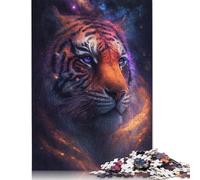 Puzzle 500 pezzi Nebulose Galassia Tigre Puzzle Adulti Difficoltà Puzzle Rafforzare le relazioni tra i membri della Famiglia 500 pezzi (52 x 38 cm)