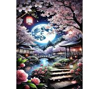 Puzzle 500 Pezzi,Paesaggio del giardino giapponese Puzzles Adulti,puzzles arte per adulti,Giochi Rilassamento e Intelligence,puzzle per Gioco Familiare Regalo