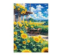 Puzzle 500 Pezzi, Paesaggio Girasoli Puzzles, Gioco Educativo Sviluppare Osservazione e Logica, Puzzle 500 Pezzi per Adulti