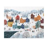 Puzzle 500 Pezzi Paesaggio Invernale Puzzle Adulti 52 x 38 cm Giochi Rilassamento e Intelligence 500 Pezzi Puzzles per Uomini e Donne Regalo Creativo per il Relax