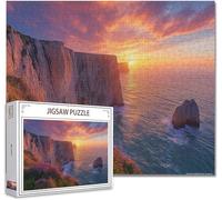 Puzzle 500 Pezzi paesaggio Puzzle Grandi Adulti Difficili Impossibili Legno Arte Jigsaw Sviluppa La Coordinazione Occhio-Mano Con Poster Incluso, Compact Box Idea Regalo Uomo e Donna 52x38cm E-19