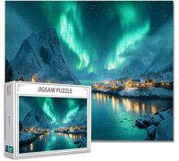 Puzzle 500 Pezzi paesaggio Puzzle Grandi Adulti Difficili Impossibili Legno Arte Jigsaw Sviluppa La Coordinazione Occhio-Mano Con Poster Incluso, Compact Box Idea Regalo Uomo e Donna 52x38cm A-4