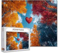 Puzzle 500 Pezzi paesaggio Puzzle Grandi Adulti Difficili Impossibili Legno Arte Jigsaw Sviluppa La Coordinazione Occhio-Mano Con Poster Incluso, Compact Box Idea Regalo Uomo e Donna 52x38cm R-1