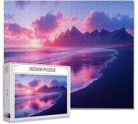 Puzzle 500 Pezzi paesaggio Puzzle Grandi Adulti Difficili Impossibili Legno Arte Jigsaw Sviluppa La Coordinazione Occhio-Mano Con Poster Incluso, Compact Box Idea Regalo Uomo e Donna 52x38cm M-25