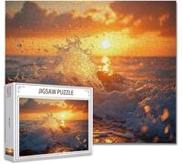 Puzzle 500 Pezzi paesaggio Puzzle Grandi Adulti Difficili Impossibili Legno Arte Jigsaw Sviluppa La Coordinazione Occhio-Mano Con Poster Incluso, Compact Box Idea Regalo Uomo e Donna 52x38cm J-6