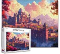 Puzzle 500 Pezzi paesaggio Puzzle Grandi Adulti Difficili Impossibili Legno Arte Jigsaw Sviluppa La Coordinazione Occhio-Mano Con Poster Incluso, Compact Box Idea Regalo Uomo e Donna 52x38cm C-1