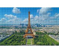 Puzzle 500 Pezzi, Parigi Puzzle 500 Pezzi per Adulti, Giochi di Puzzles Città Legno per Tutta la Famiglia, DIY Puzzles per Quadri Moderni Soggiorno Regalo Donna Uomo Festival 40 x 55 CM RXPT-2707