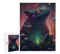 Puzzle 500 pezzi per adolescenti Enchanted Forest Frog -1 puzzle per adulti giochi relax, un'opera d'arte per compleanno, Natale, 500 pezzi