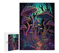 Puzzle 500 pezzi per adolescenti Enchanted Mushroom Forest - 1 puzzle giochi di relax promuovono la memoria intera famiglia 500 pezzi