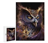 Puzzle 500 pezzi per adolescenti Magical Glowing Owl Artwork -1 puzzle giochi di relax promuovere la memoria intera famiglia 500 pezzi