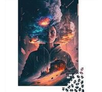 Puzzle 500 pezzi per adulti alla fine del mondo, puzzle quadrato in legno, pezzi unici, giochi educativi divertenti, giocattoli, 500 pezzi (52 x 38 cm)