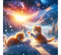 Puzzle 500 Pezzi per Adulti Gatto Nevi All'Alba Puzzle impossibile Gioco Antistress Sfida Difficile Puzzles per Adulti 500 Pezzi 45x45 cm