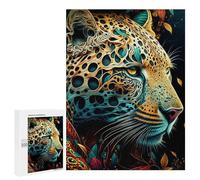 Puzzle 500 pezzi per adulti leopardo in astratto Art Puzzle per adulti divertenti giochi per divertimento in famiglia Offerta come regalo per tutta la famiglia 500 pezzi