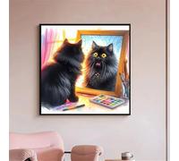 Puzzle 500 Pezzi per Adulti, puzzle 500 pezzi Impegnativo e Difficile, Perfetto per Appassionati di Puzzles Esperti, Idea Regalo Uomo e Donna, Tema:Gatto nero incredibile