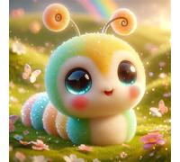 Puzzle 500 pezzi per Adulti,puzzles Giochi Educativi per adulti,Giocattoli Sfida Giochi Impegnativi,Bruco carino Regali puzzle arte