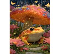 Puzzle 500 Pezzi, Puzzle per Adulti Fiori Funghi Rane 52x38 cm, Impossibile Difficile Puzzles Impegnativo Come Regalo e Decorazione per Pareti