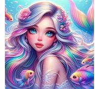 Puzzle 500 Pezzi Ragazza dagli occhi azzurri, Impossible puzzle Per Adulti 500 pezzi, DIY Puzzles Colorato 45x45cm, Rompicapo adulti E Ragazzi, Gioco Giocattolo per la Famiglia