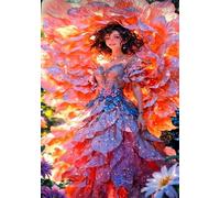 Puzzle 500 Pezzi Ragazza Fiori Puzzles per Adulti Impossibile Difficile Impegnativo Puzzle 500 Pezzi Classici 52 x 38 cm