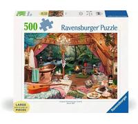 PUZZLE 500 PEZZI ravensburger COZY GLAMPING originale JIGSAW large format XXL